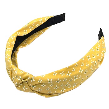 Bentita Textil Galben cu floricica print WAPB040 Bentita Textil Galben cu floricica print WAPB040