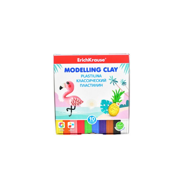 Plastilina, ErichKrause 10 culori cu modelator