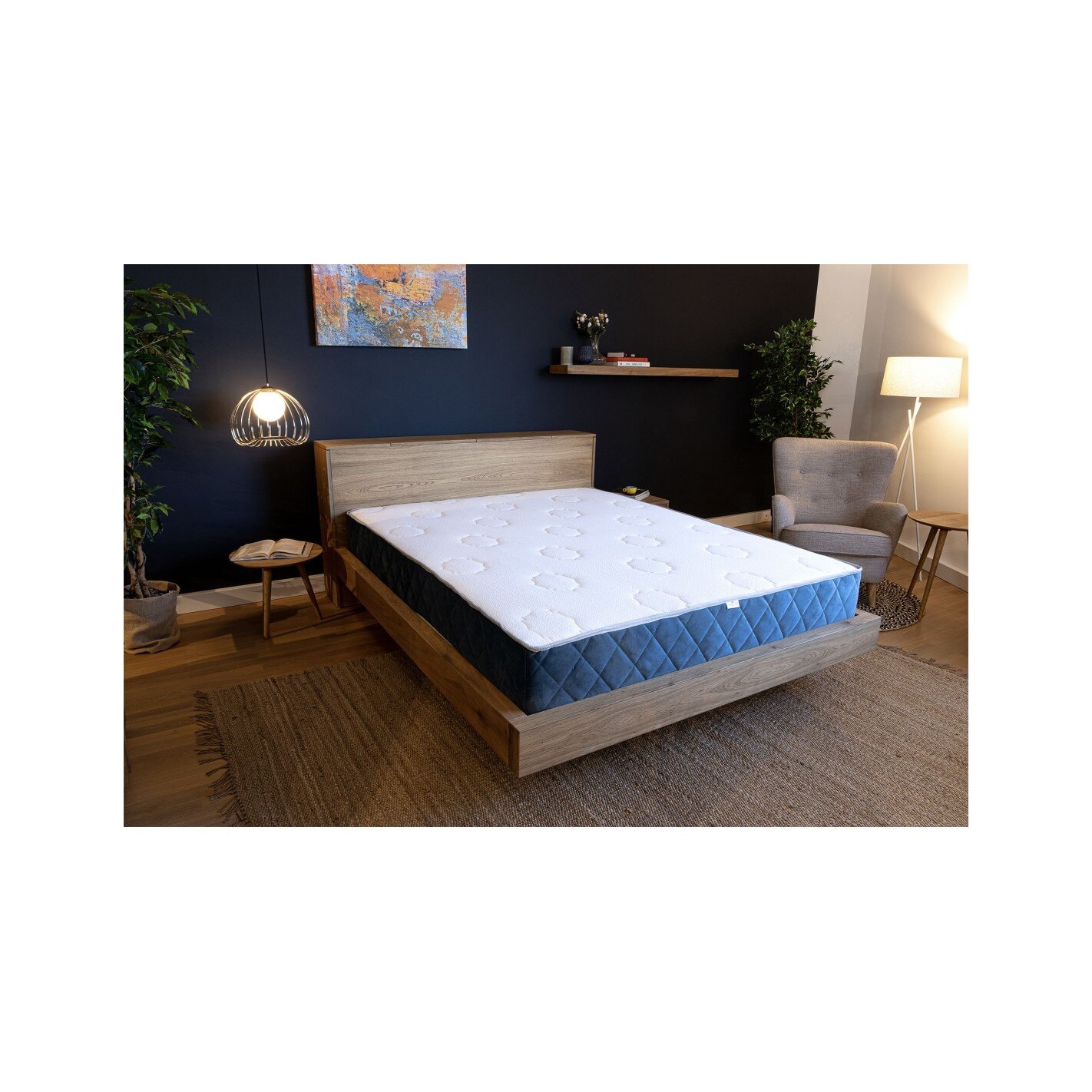 Saltea Ortopedica, Best Sleep, Harmony 22,115x200x28cm, spuma poliuretanica cu memorie, hipoalergenica, husa matlasata, fermitate medie