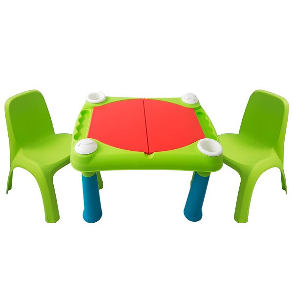 Set 2 scaunele cu spatar + masuta apa si nisip MRV