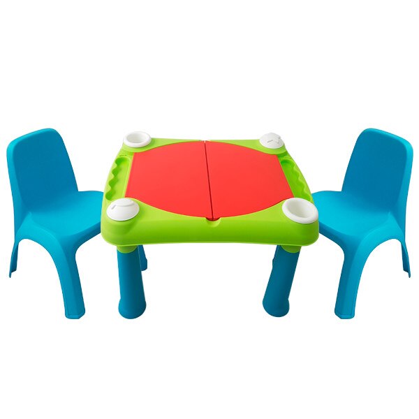 Set 2 scaunele cu spatar + masuta apa si nisip MRB