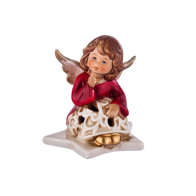 Ornament brad, inger, portelan, DH63, inaltime 3cm