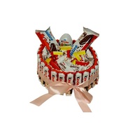 cadou dulce bunch of flowers forma rotunda mix de dulciuri kinder si raffaello  530 g imagen 11_0_
0