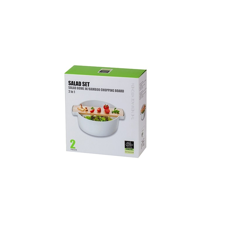 Set castron si tabla de taiat pentru salata, Lancaster, 29 cm