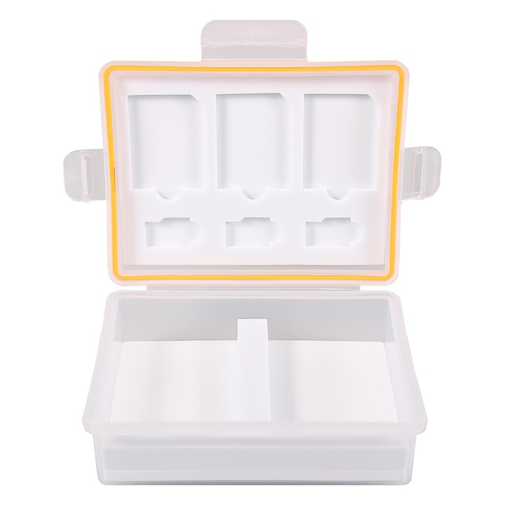 Cutie pentru carduri si acumulatori Canon LP-E6 Sony NP-FZ100 Nikon EN-EL15