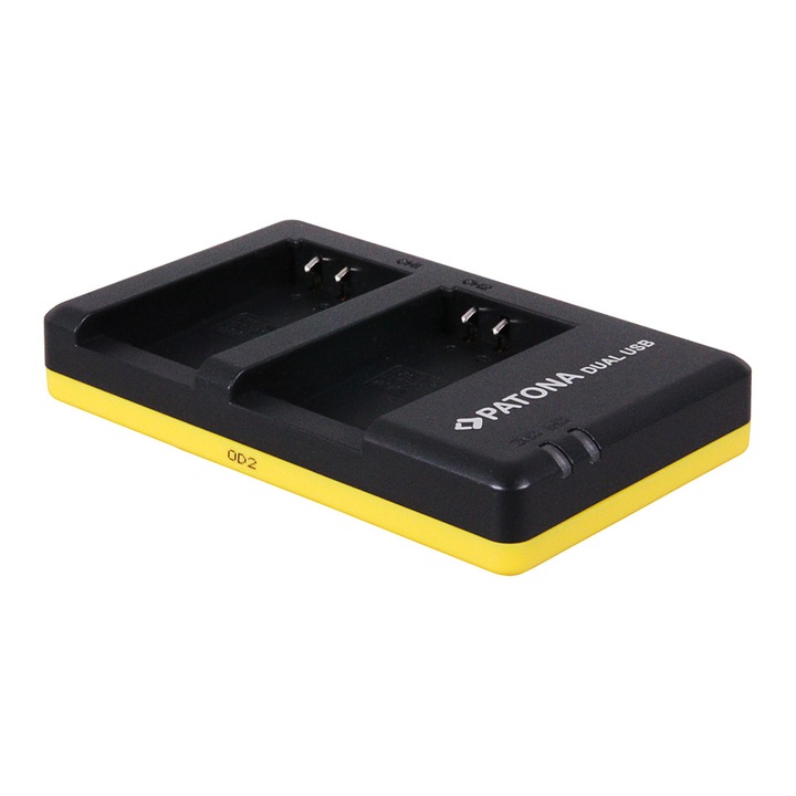 Patona Dual incarcator pentru Nikon ENEL20 EN-EL20 incl. Micro-USB cabel
