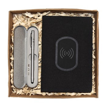 Set de cadou, Smart-Coorporate GiftBox, cu accesorii smart pentru birou, impachetat in cutie kraft de cadou Set de cadou, Smart-Coorporate GiftBox, cu accesorii smart pentru birou, impachetat in cutie kraft de cadou