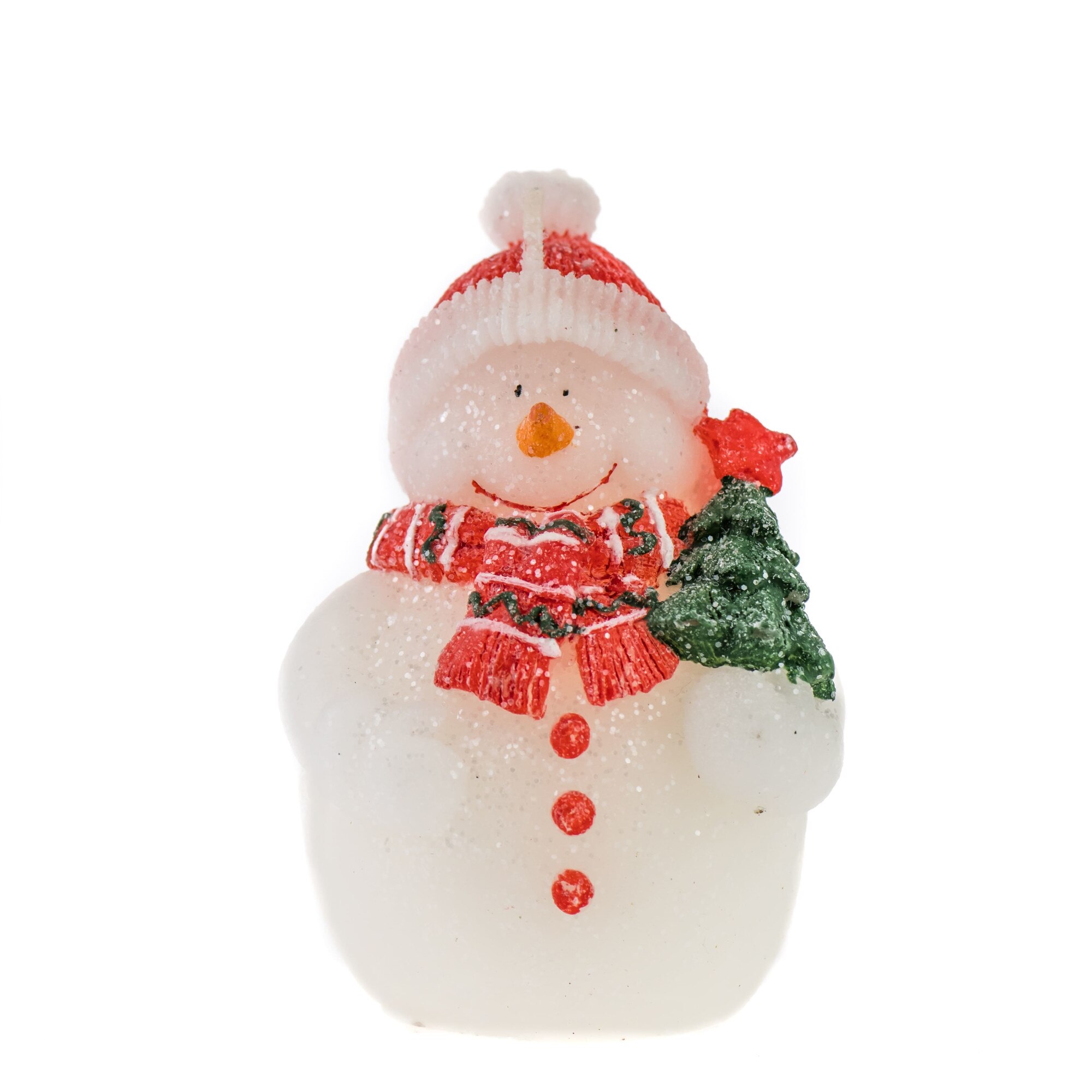 Lumanare de Craciun, Om de zapada, MH65, Parafina, 10cm