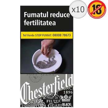 Cartus Chesterfield Black 100s Cartus Chesterfield Black 100s