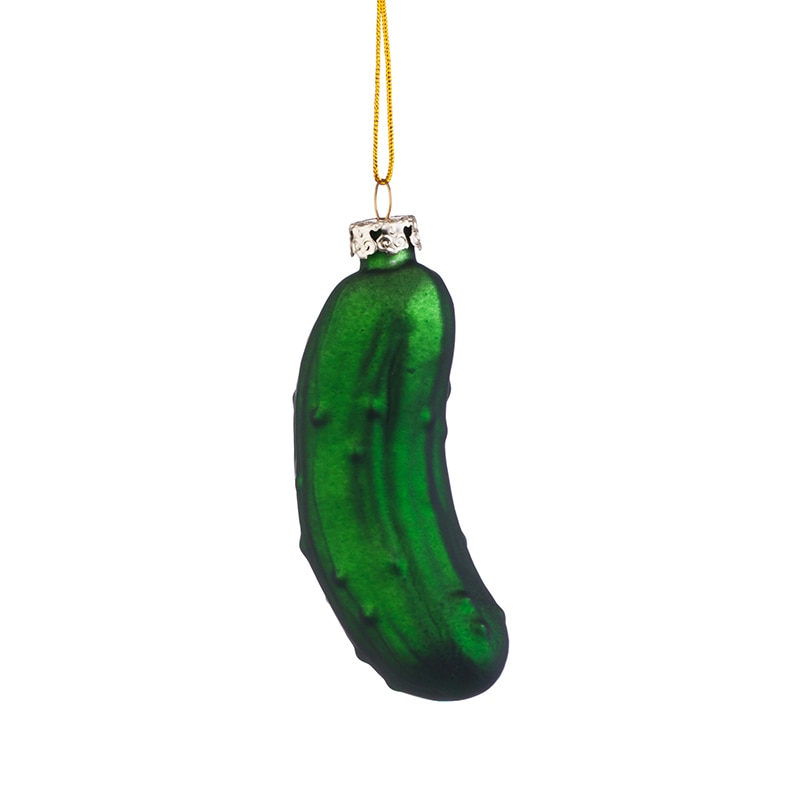 Ornament brad, glob model crastavete, L073, Sticla, 9cm, Verde