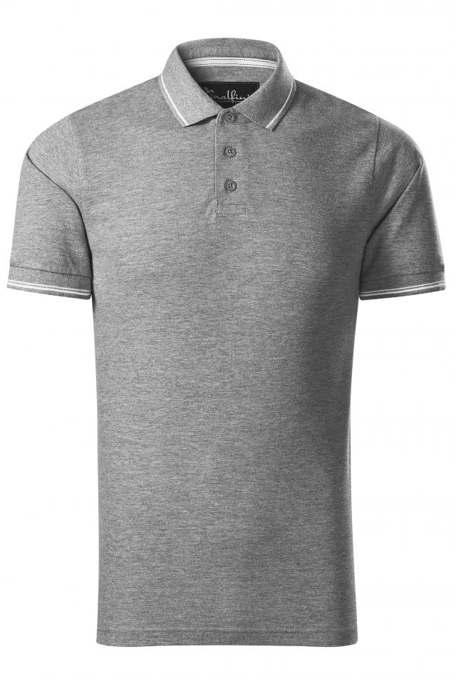 Tricou polo pentru barbati Perfection plain, Gri inchis