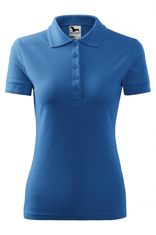 Tricou polo pentru dama Pique Polo, Albastru azuriu