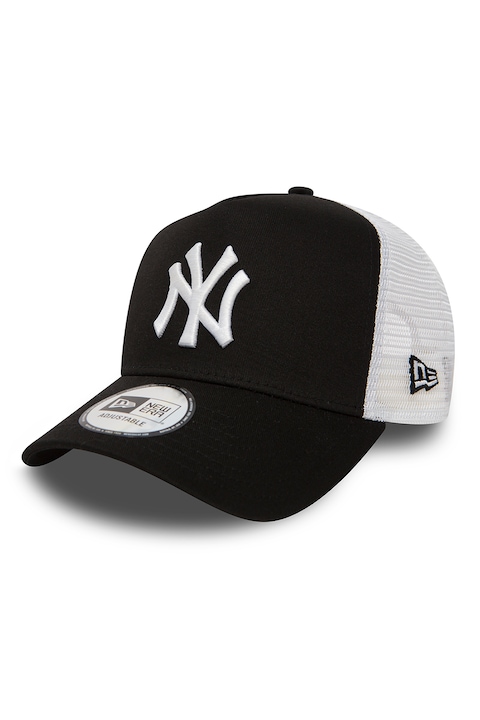 New Era, Sapca cu capsa pe partea din spate si logo New York Yankees, Negru/Alb optic, 55.8-61.5 CM Standard