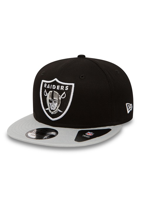 New Era, Шапка Oakland Riders с дизайн с цветен блок, Черен/Сив, 57.7-61.5 CM Standard