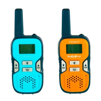 Set cu 2 Walkie talkie de explorator Imaginarium Bioxplorer Walky X2, + 5ani Set cu 2 Walkie talkie de explorator Imaginarium Bioxplorer Walky X2, + 5ani