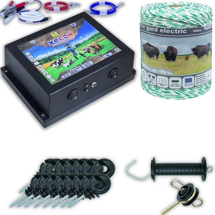 Sistem gard electric 500M, Xelon, 4 Joule, Pachet gospodar