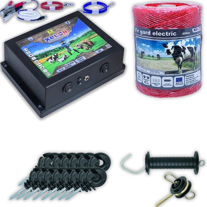 Sistem gard electric 400M, Xelon, 4 Joule, Pachet standard