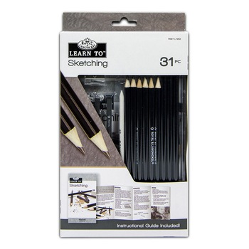 Set invata sa schitezi, 31 piese, schite, Royal & Langnickel Set invata sa schitezi, 31 piese, schite, Royal & Langnickel