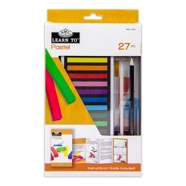 Set invata sa pictezi, 27 piese, pastel cretat, Royal & Langnickel