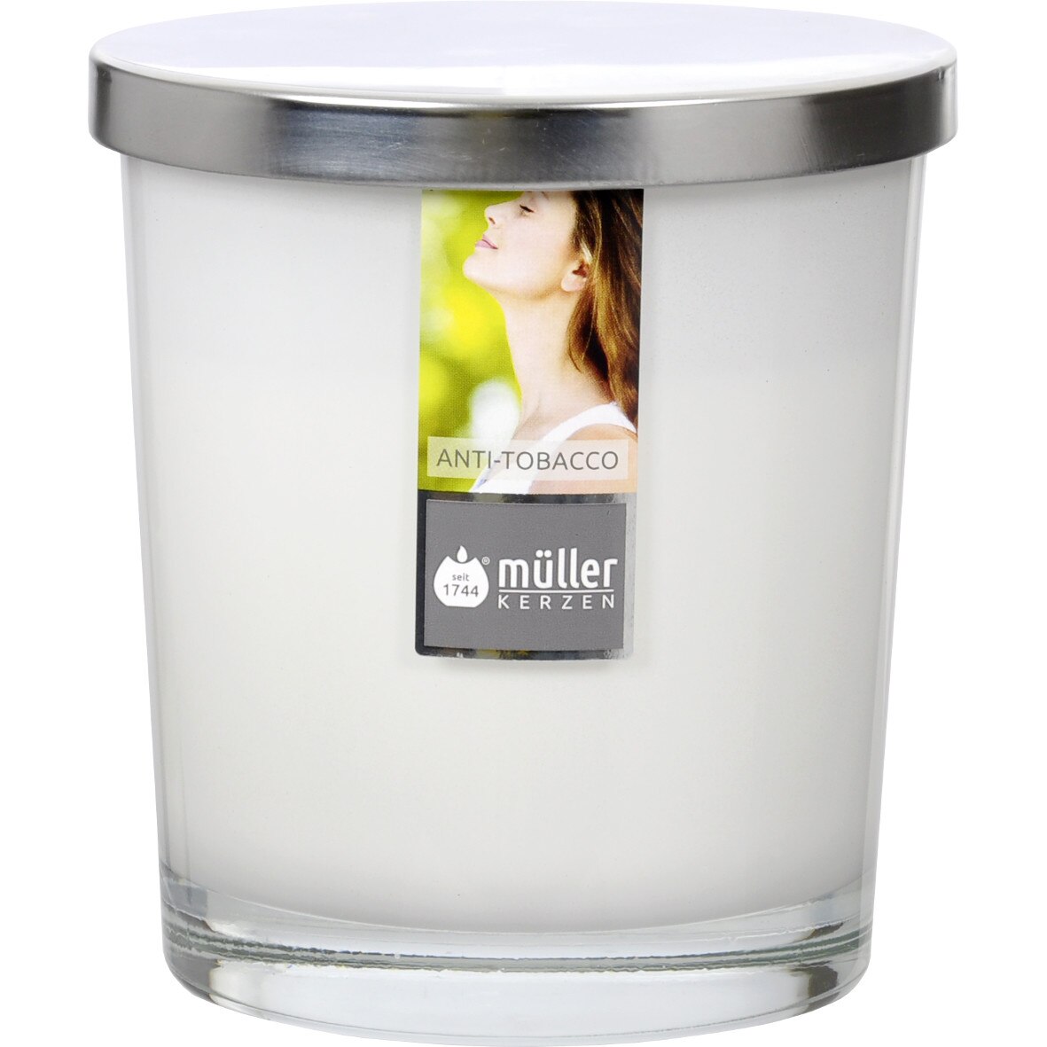 Lumanare parfumata in maxipahar 110/95 mm Antitabac