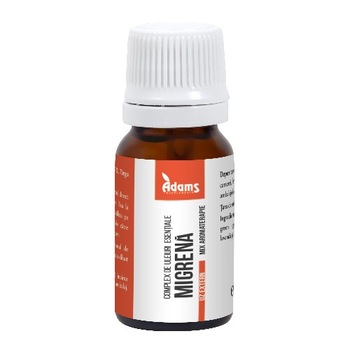 Complex de Uleiuri Esentiale Migrena 10 mililitri Adams Complex de Uleiuri Esentiale Migrena 10 mililitri Adams
