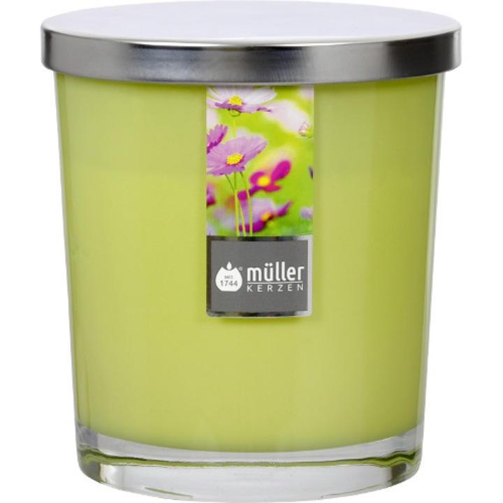 Ароматизирана свещ в макси стъкло 110/95 мм Полски цветя