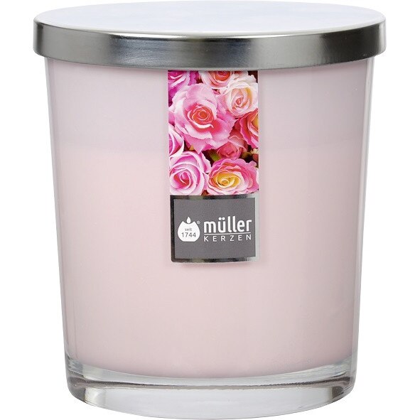 Lumanare parfumata in maxipahar 110/95 mm Trandafir