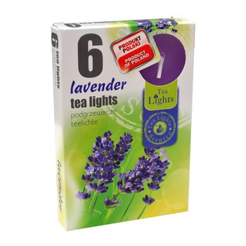 Set 6 lumanari pastile parfumate, Lavanda Set 6 lumanari pastile parfumate, Lavanda