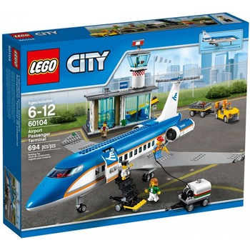 LEGO® City Terminalul pentru pasageri de pe aeroport 60104 LEGO® City Terminalul pentru pasageri de pe aeroport 60104