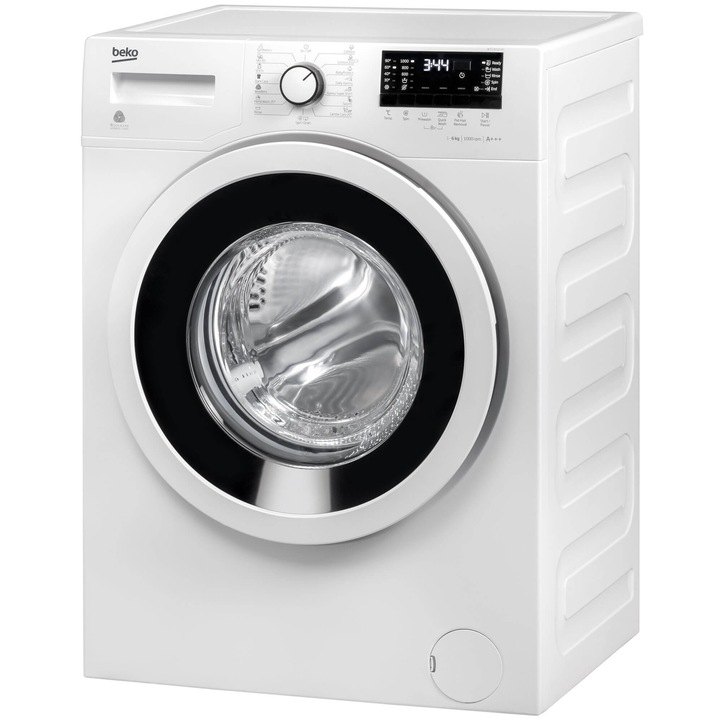 Masina de spalat rufe Slim Beko WTV6532B0, 6 KG, 1000 rpm, Clasa A+++, Alb