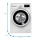 Masina de spalat rufe Slim Beko WTV6532B0, 6 KG, 1000 rpm, Clasa A+++, Alb