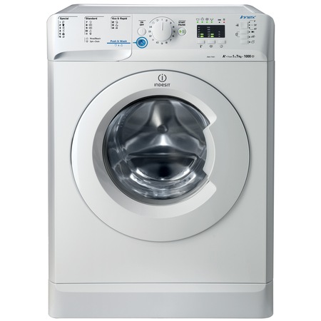 Masina de spalat rufe Indesit Innex XWA 71051 W EU, 7 Kg, 1000 RPM, Display LED, Clasa A+