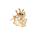 Brosa bijuterie aurie cu cristale de dama FashionBijoux