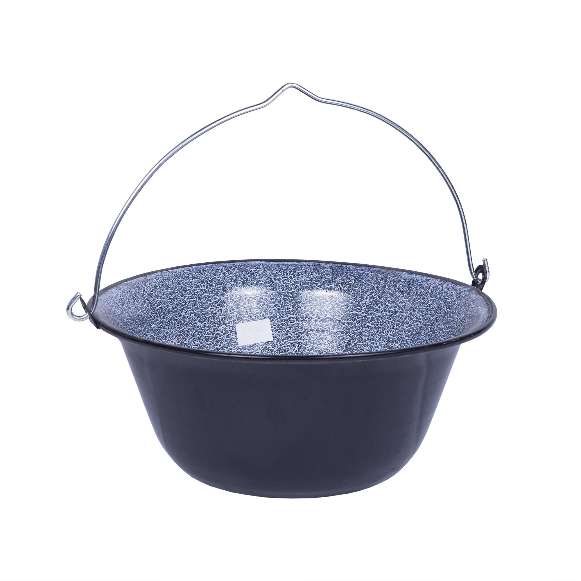 Ceaun,rotund,din otel emailat,volum 14 litri