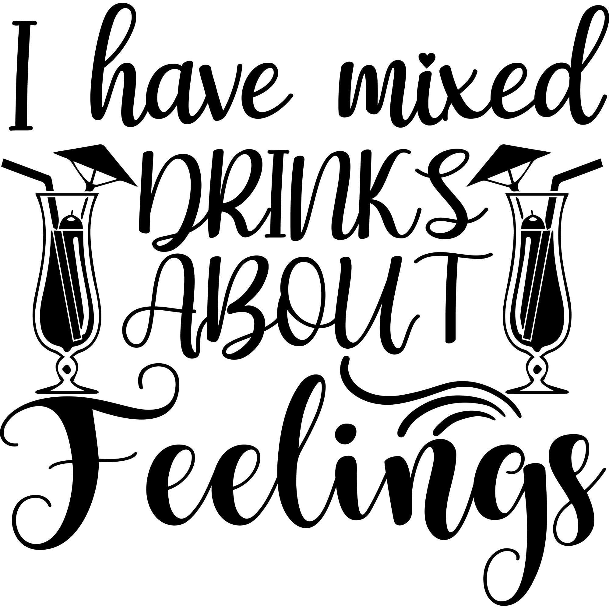 Sticker decorativ perete / geam, I have mixed drinks, 30x30 cm
