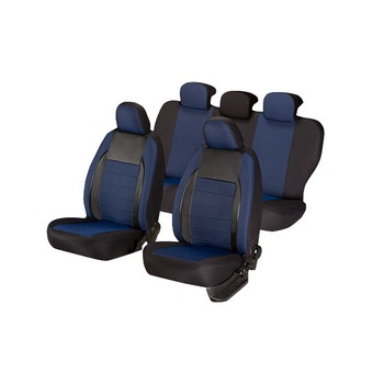 Set huse scaun elegance albastru, 9 bucati Set huse scaun elegance albastru, 9 bucati