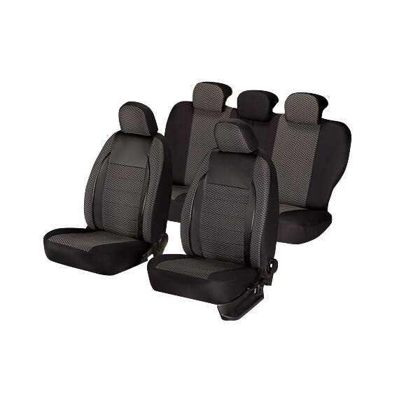 Set huse scaun elegance negru, 9 bucati