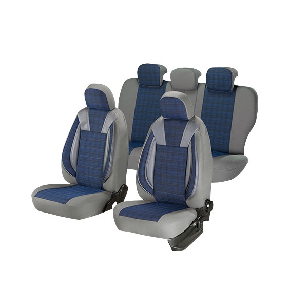 Set huse scaun luxury albastru, 9 bucati