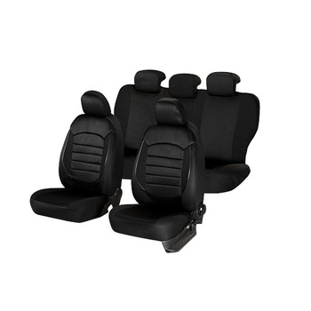 Set huse scaun urban negru, 9 bucati Set huse scaun urban negru, 9 bucati