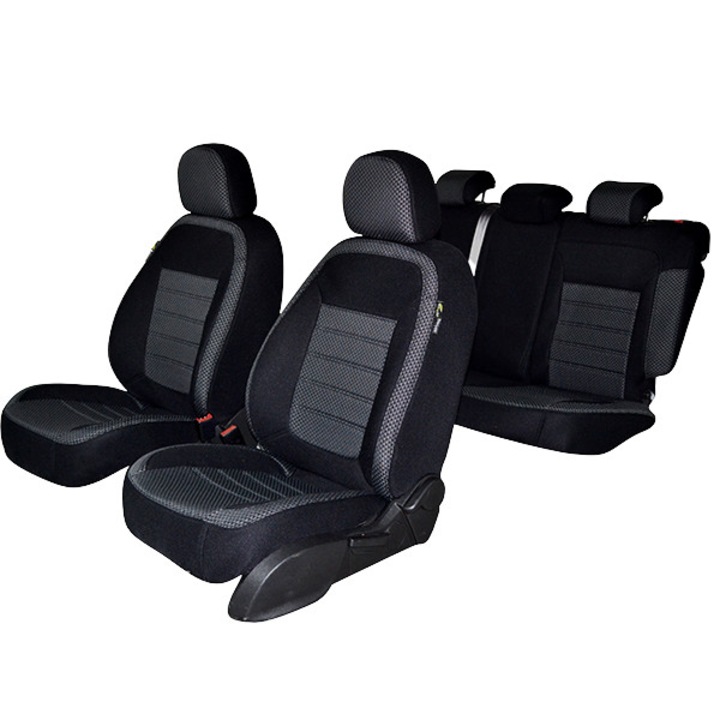 Dacia duster 2010-2013 комплект калъфи за седалки (разделна пейка), 10 части