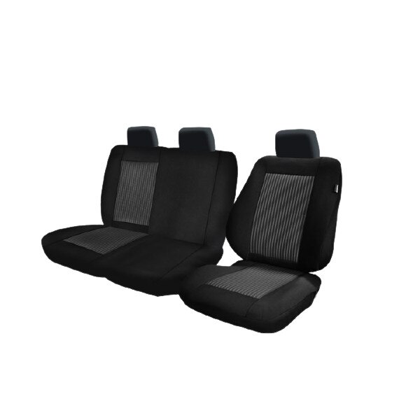 Set huse scaun cargo lux negru, 2 bucati