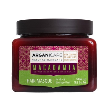 Masca ultra-hidratanta Arganicare cu ulei de macadamia pentru par uscat si deteriorat, 500 ml Masca ultra-hidratanta Arganicare cu ulei de macadamia pentru par uscat si deteriorat, 500 ml