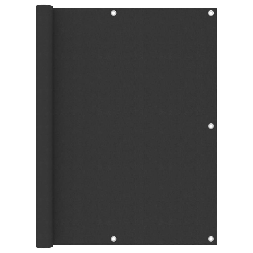 Paravan de balcon impermeabil, vidaXL, Tesatura, 120 x 600 cm, Antracit