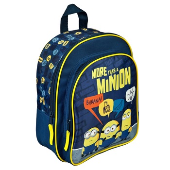 Ghiozdan Minions,Blu, 31 x 25 x 10 cm Ghiozdan Minions,Blu, 31 x 25 x 10 cm