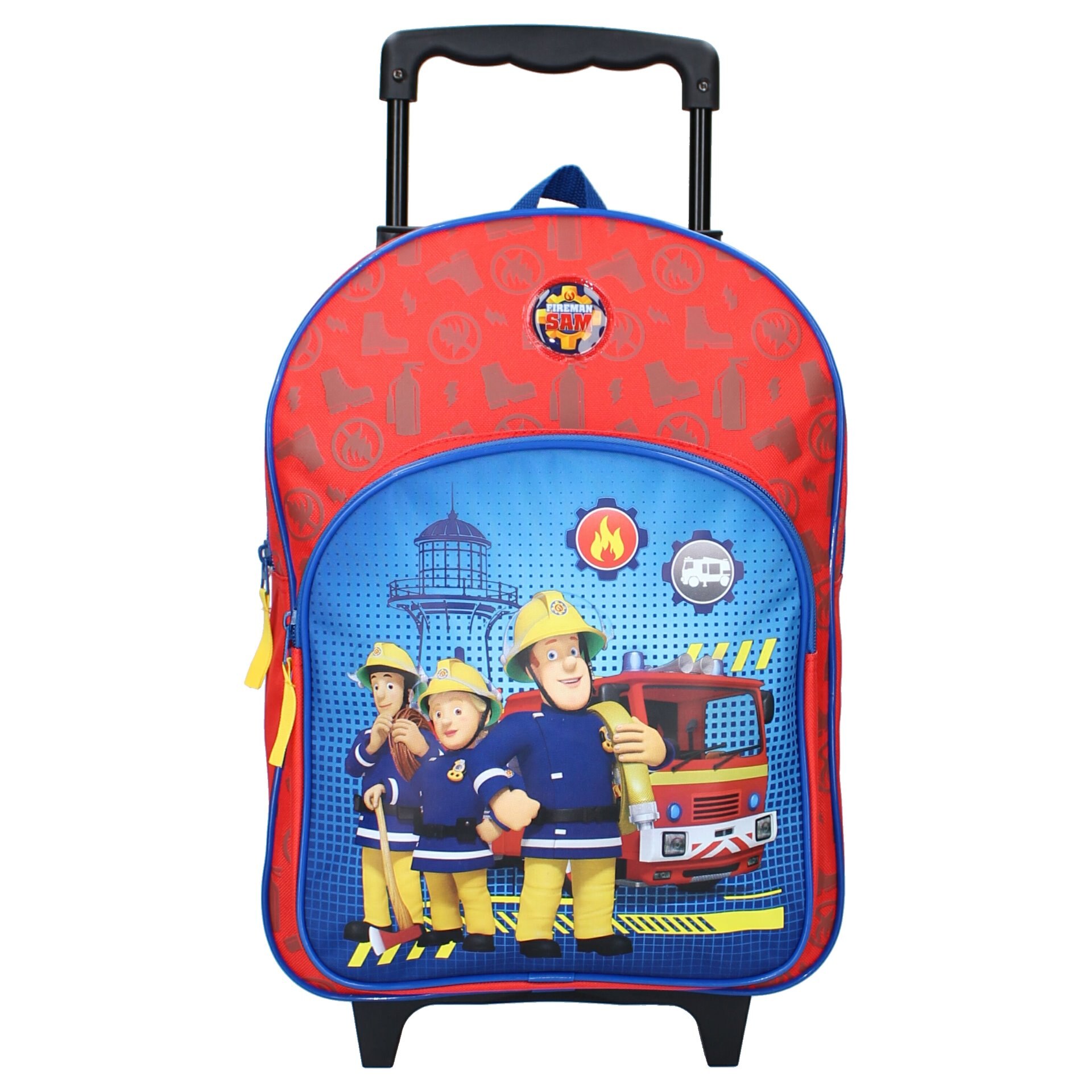 Ghiozdan Troler Pompierul Sam,Rosu, 38 x 28 x 16 cm