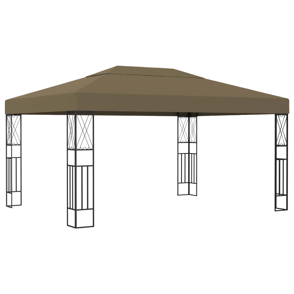 Pavilion vidaXL, Tesatura, 300 x 400 cm, Taupe
