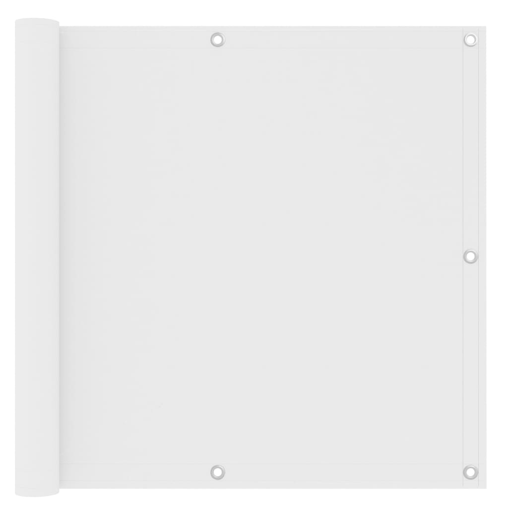 Paravan de balcon impermeabil, vidaXL, Tesatura, 90 x 300 cm, Alb