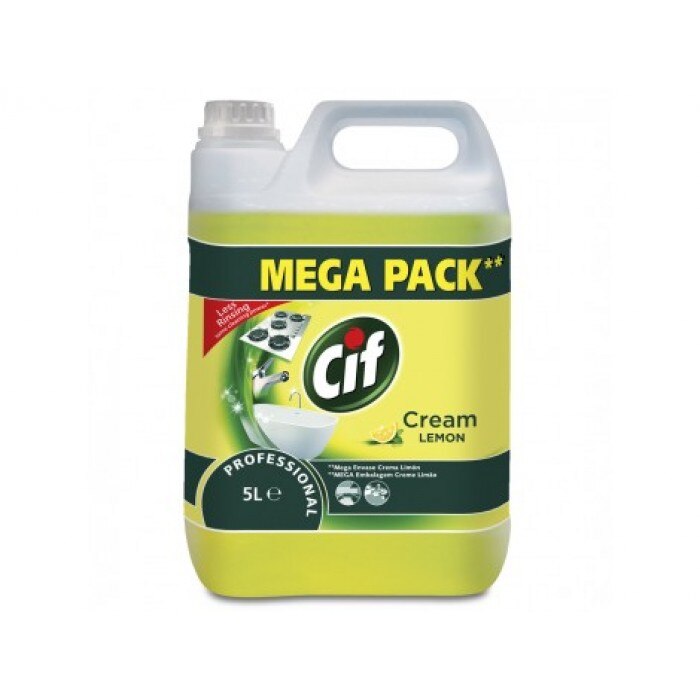 Crema de curatat non-abraziva Cif Professional, Lemon, 5L