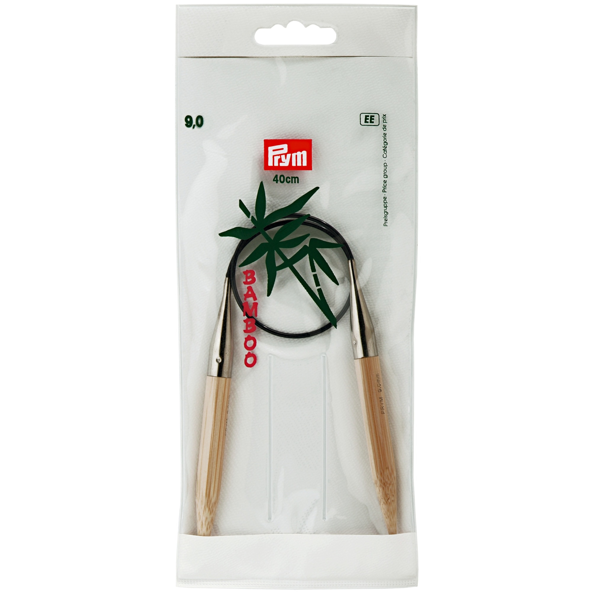 Andrele circulare, din bambus, de 9 mm, lungime 40 cm, Prym Bamboo