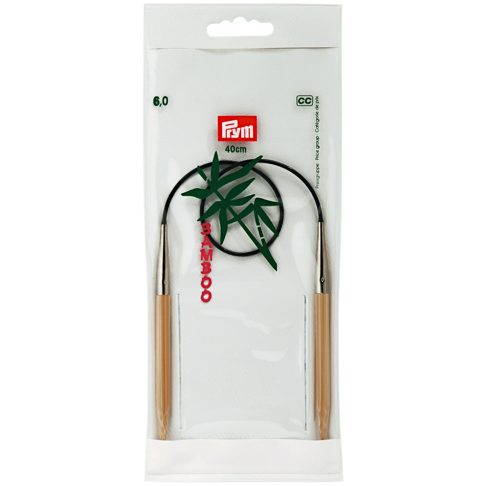 Andrele circulare, din bambus, de 6 mm, lungime 40 cm, Prym Bamboo